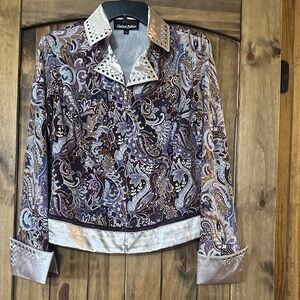 Hobby horse limited edition Gold and Purple Embellished Blazer